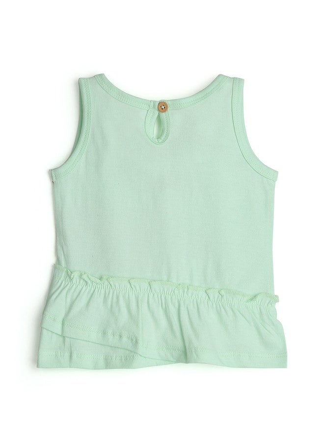 BONTOTS Infant Girls Cute Crab Printed Organic Cotton T-Shirt - Image 3